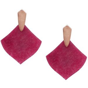Kendra Scott burgundy earrings, beautiful and no flaws